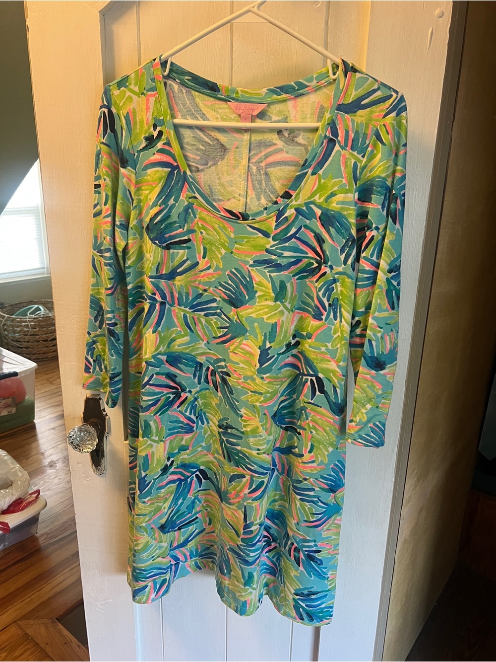 Lilly Pulitzer Blue & GreenTropical Dress